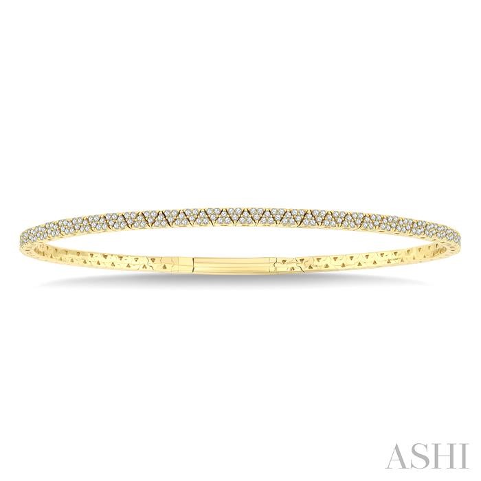 Diamond Pave Flex Bangle