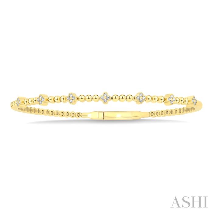 Bead Bijoux Clover Diamond Fashion Flex Bangle