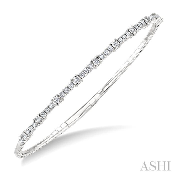 Illusion Diamond Flex Bangle
