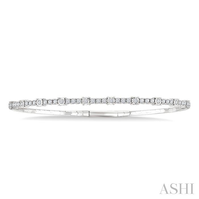 Illusion Diamond Flex Bangle