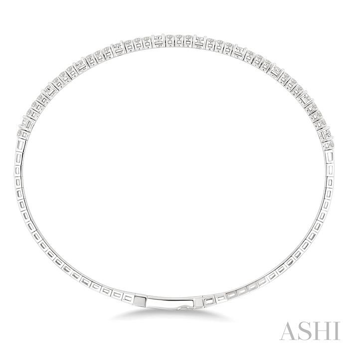 Illusion Diamond Flex Bangle