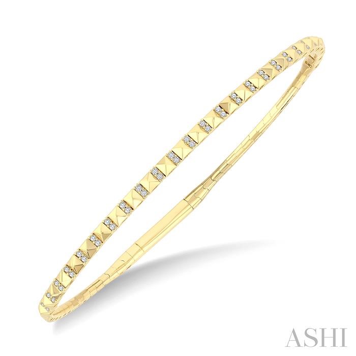 Pyramid Diamond Flex Bangle