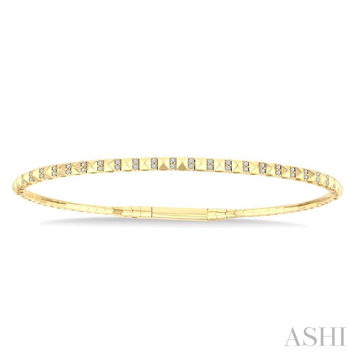 Pyramid Diamond Flex Bangle
