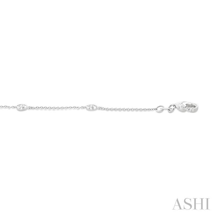 Marquise Shape Diamond Station Chain Bracelet