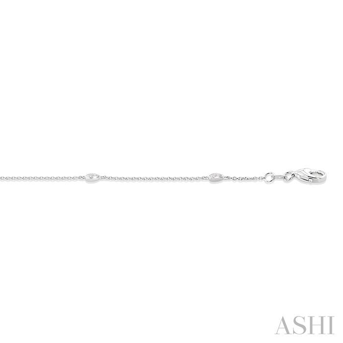 Pear Shape Chain Station Diamond Bracelet