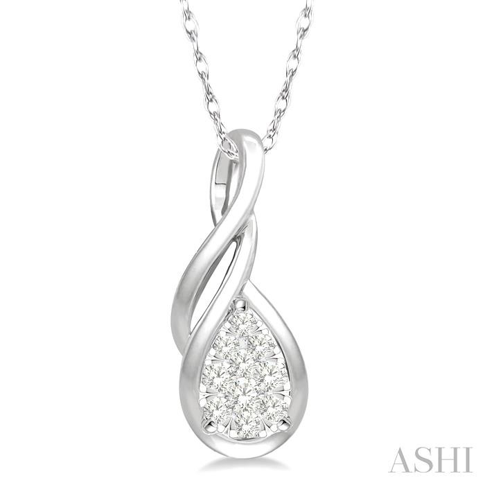 PEAR SHAPE LOVEBRIGHT DIAMOND FASHION PENDANT