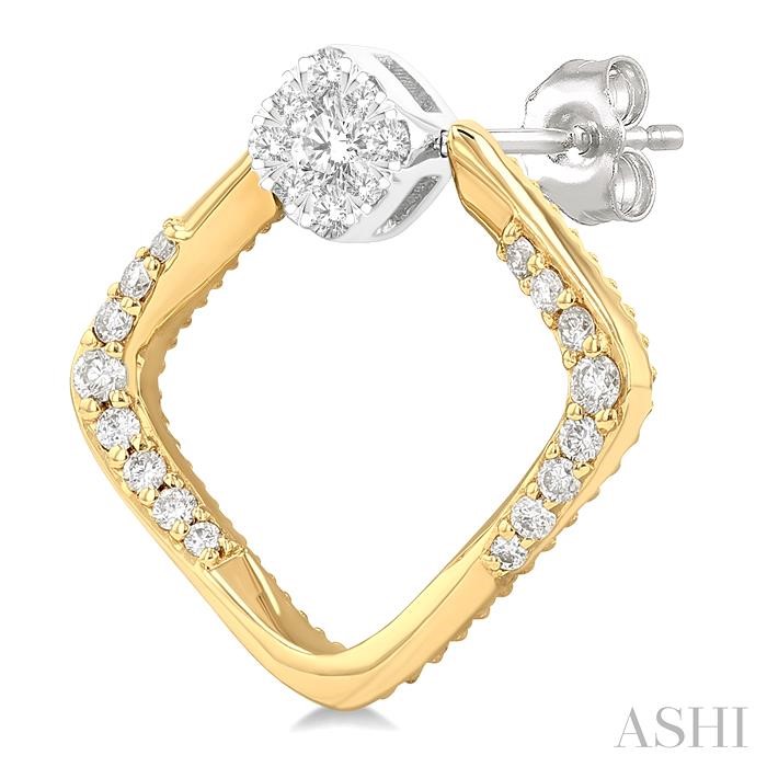 Geometric Lovebright Diamond Fashion Earrings