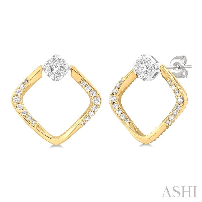 Geometric Lovebright Diamond Fashion Earrings