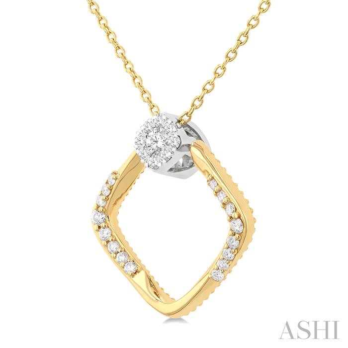 Geometric Shape Lovebright Diamond Fashion Pendant