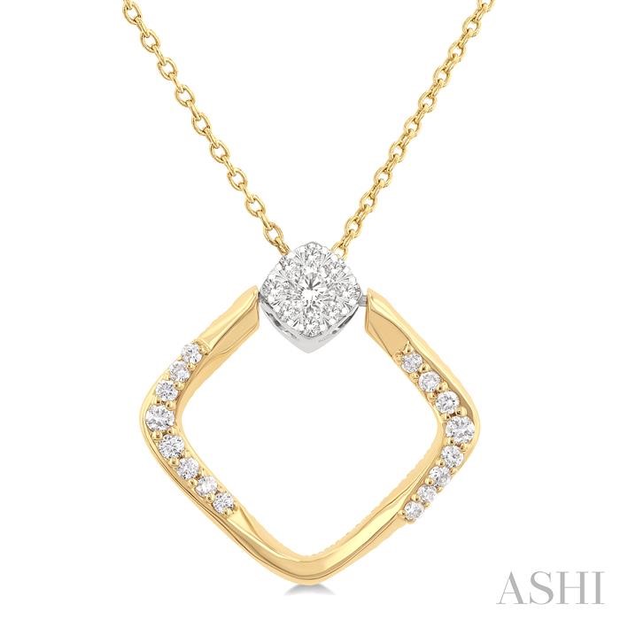 Geometric Shape Lovebright Diamond Fashion Pendant