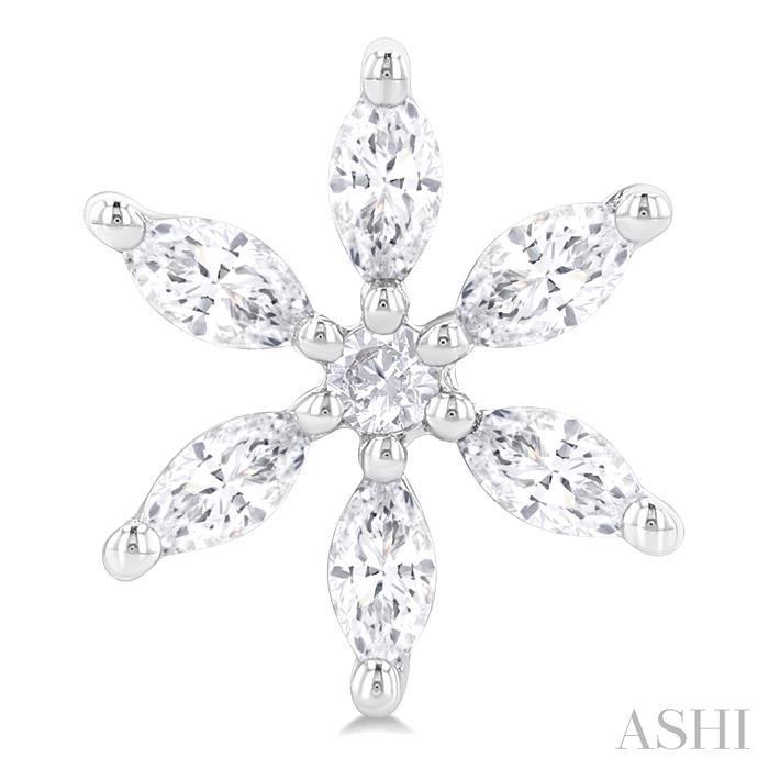 Floral Diamond Fashion Earrings