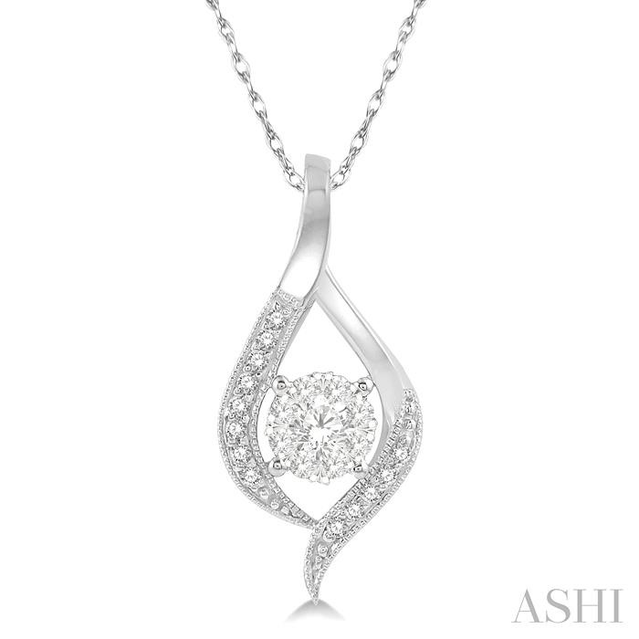 Round Shape Lovebright Diamond Pendant