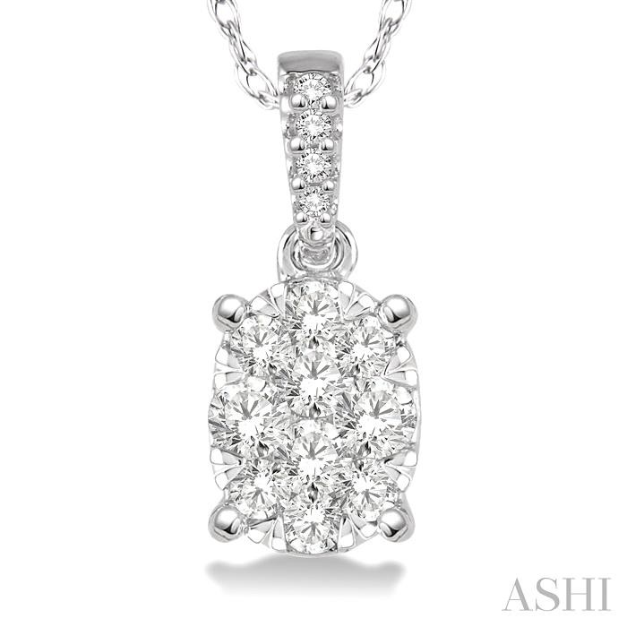 OVAL SHAPE LOVEBRIGHT ESSENTIAL DIAMOND PENDANT