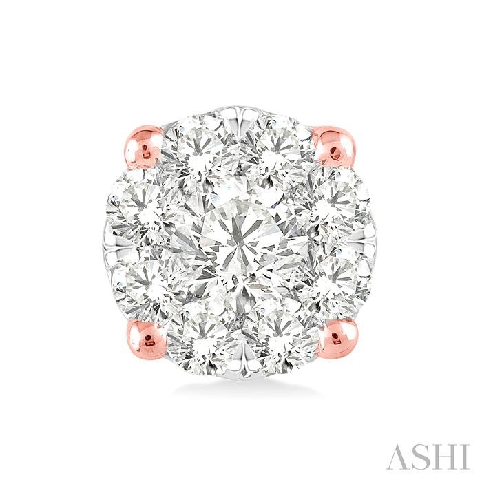 Round Shape Lovebright Essential Diamond Stud Earrings