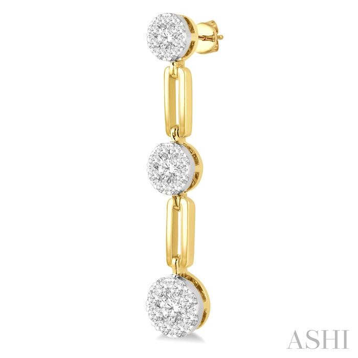 Paperclip Lovebright Diamond Fashion Earrings