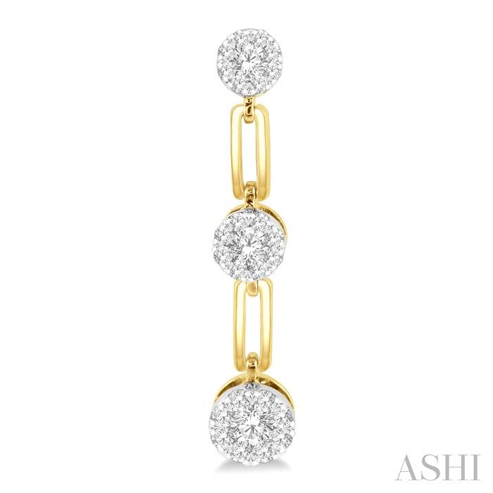 Paperclip Lovebright Diamond Fashion Earrings