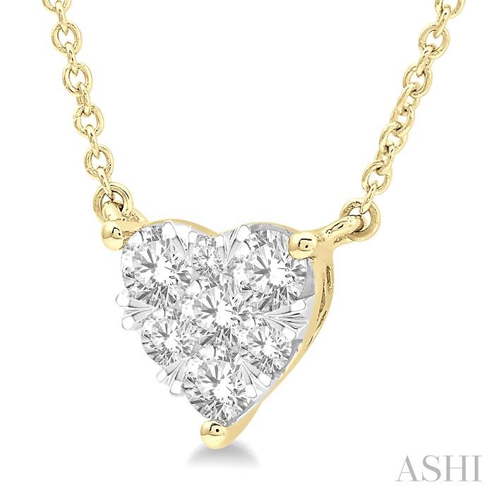 Heart Shape Lovebright Essential Diamond Pendant