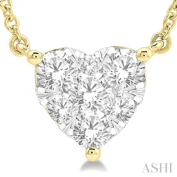 Heart Shape Lovebright Essential Diamond Pendant