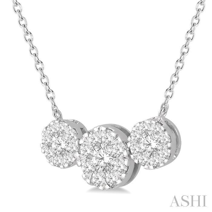 PAST PRESENT & FUTURE LOVEBRIGHT ESSENTIAL DIAMOND NECKLACE