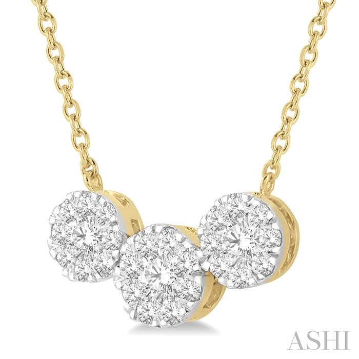 PAST PRESENT & FUTURE LOVEBRIGHT ESSENTIAL DIAMOND NECKLACE