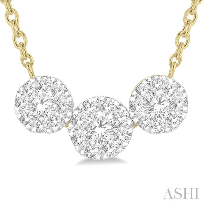 PAST PRESENT & FUTURE LOVEBRIGHT ESSENTIAL DIAMOND NECKLACE