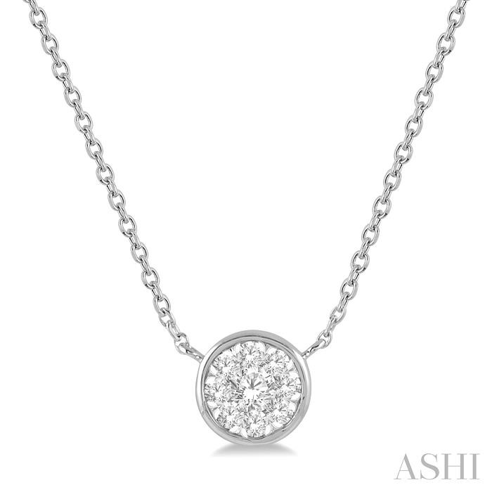 ROUND SHAPE LOVEBRIGHT ESSENTIAL DIAMOND NECKLACE