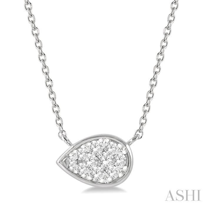 PEAR SHAPE LOVEBRIGHT ESSENTIAL DIAMOND NECKLACE