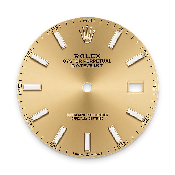 Champagne-colour dial